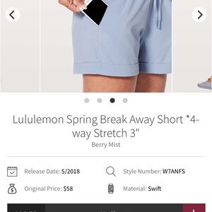 lululemon athletica Women's Berry Mist Shorts